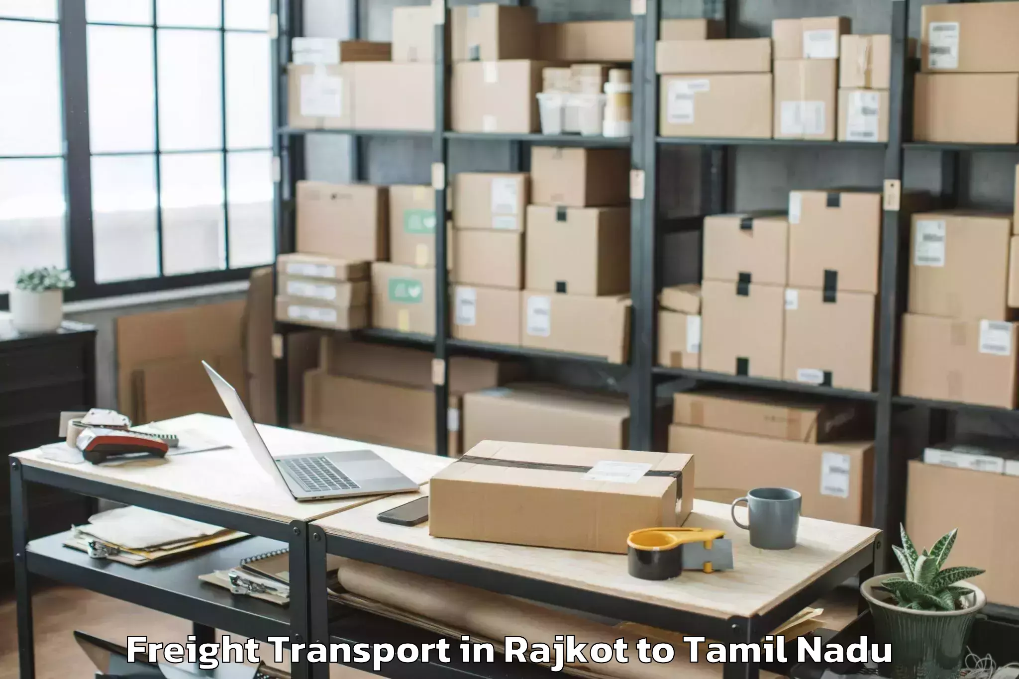 Rajkot to Sastra University Thanjavur Freight Transport Booking